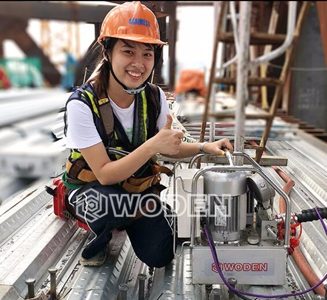 沃頓液壓扳手泵用于越南鋼結構現場 沃頓液壓扳手泵用于越南鋼結構現場